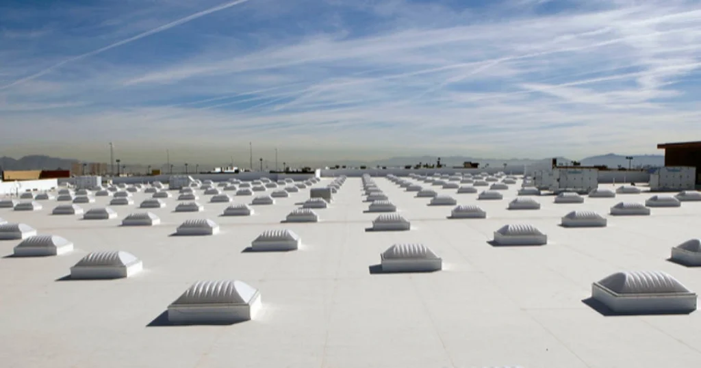 Reduce roof temperatures during hot weather with Cool Roof reflective paint